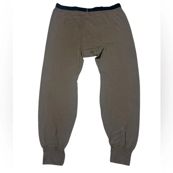 Vtg Duofold Base Layer Set XL Top Pants Wool Blend Thermax USA Army Green Men - Picture 6 of 9